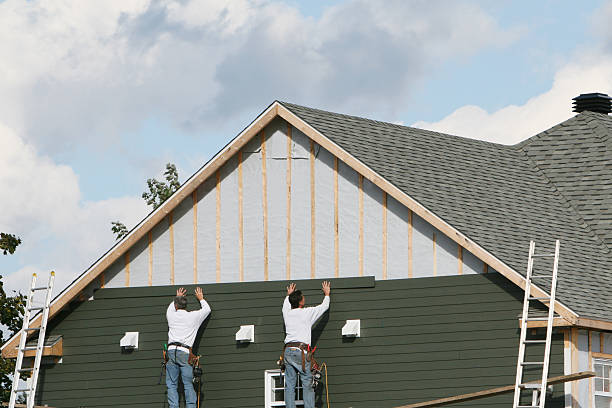 Professional Emergency Siding Repair technician working in Strabane, PA
